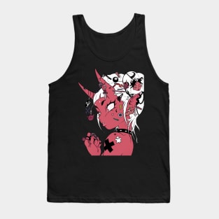 Vaporwave Evil Cyberpunk Cool Girl Tank Top